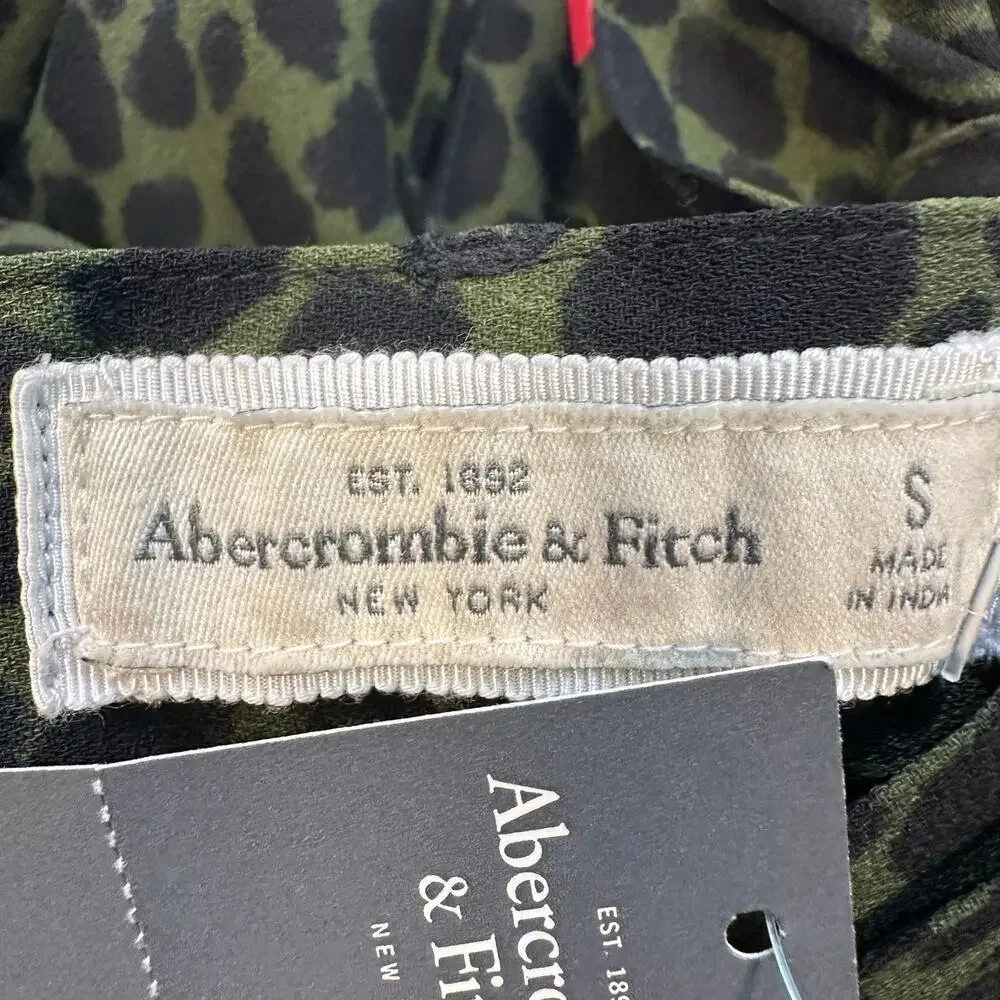 Abercrombie & Fitch Wrap Skirt Leopard Print Small
